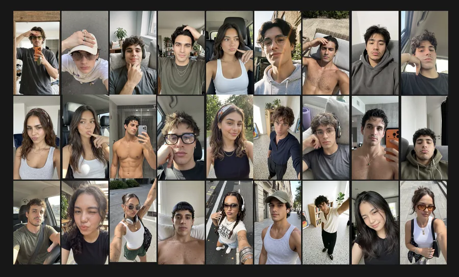 Campaign cast grid — talent and visual direction